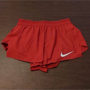 Nike Pro Elite 2” Brief Lined Running Shorts Made In USA Red AO8485 Women's S